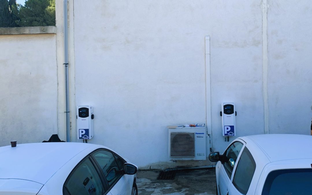 Installation de 3 Bornes de recharge 2x22KW pour véhicule électrique Marseille 13014