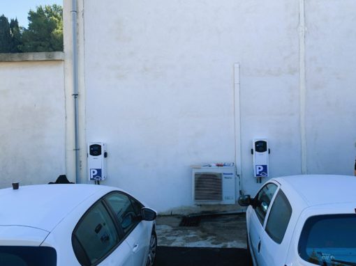 Installation de 3 Bornes de recharge 2x22KW pour véhicule électrique Marseille 13014